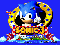 Sonic 3 Delta Title Screen